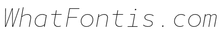 Azo Mono Thin Italic