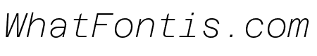 AzeretMono ThinItalic