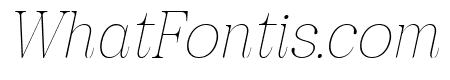 Pujarelah Thin Italic