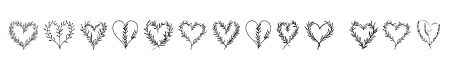 Rosemary sprigs with heart Reg