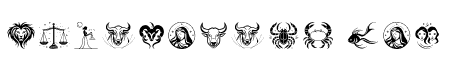 The 12 signs of the zodiac New