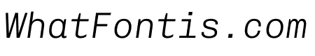 Chivo Mono Extra Light Italic