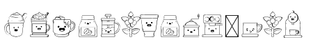Coffee Cafe Dingbats
