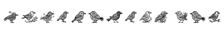 Tribal Sparrow bird Regular