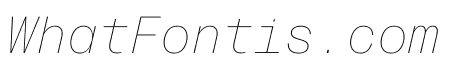 Forma Djr Mono Extra Light Italic