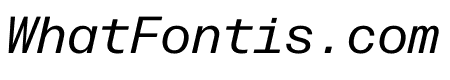 Forma Djr Mono Medium Italic