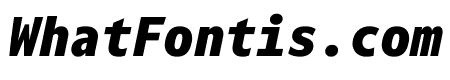 Darkmode Mono Hebrew Heavy Italic