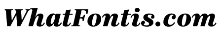 Richmond Text Heavy Italic