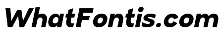 Aikabon ExtraBold Italic
