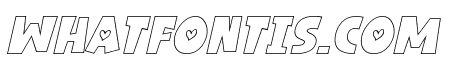 Love Smile Outline Italic Italic