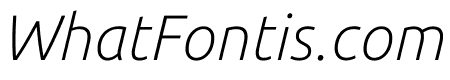 Ubuntu Sans 200italic