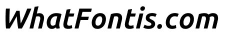 Ubuntu Sans 700italic