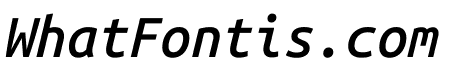 Ubuntu Sans Mono 500italic