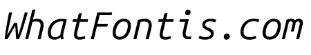 Ubuntu Sans Mono Italic