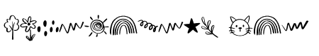 Cute kid scribble