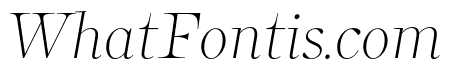 Bomboniere ExtraLight Italic
