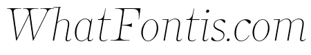 Bomboniere Thin Italic