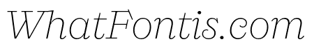 Ernst ExtraLight Italic