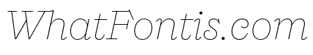Ernst Thin Italic