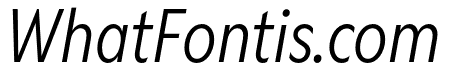 Gamay Narrow Light Italic