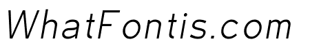 HA Luminoir Sans Regular Italic