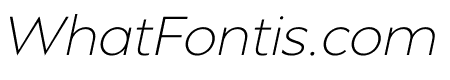 Mansfield Thin Italic