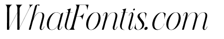 MELODIES ROMANTIC Extra Light Italic
