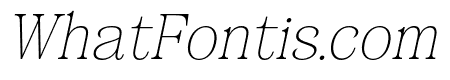 Akiho Faranea Thin Italic