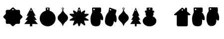 Christmas Gift Tag Dingbats Regular