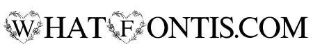 Heart fower monogram