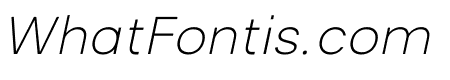 Melbourne Thin Italic Regular