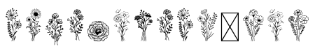 Sweet Flower Doodles