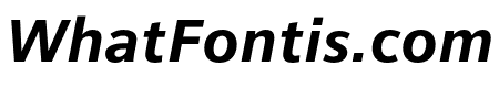 Vernacular Sans Bold Italic