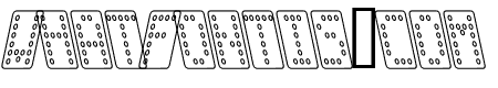 Domino smal kursiv omrids