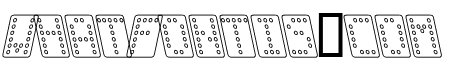 Domino normal kursiv omrids