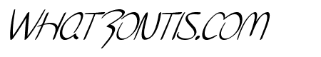 SF Burlington Script SC Italic