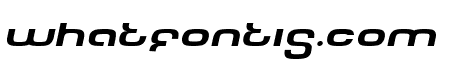 Tech Font Wide Italic