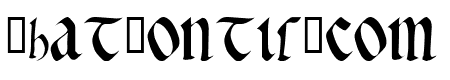 Early Gothic bold