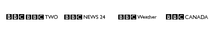 BBC Striped Channel Logos