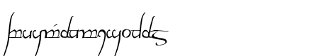 Tengwar Cursive