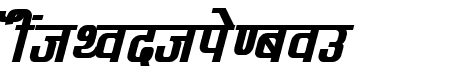 Kruti Dev 060  Bold Italic