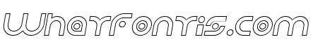 Planetary Orbiter Outline Italic