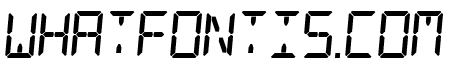 Digital Counter 7 Italic
