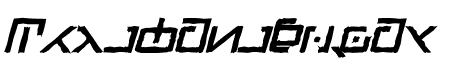 Green Martian Distressed Bold Italic