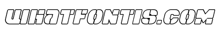 Space Cruiser Outline Italic