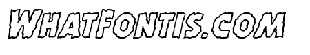 Horroween Outline Italic
