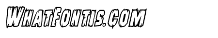 Leatherface Bold Outline Italic
