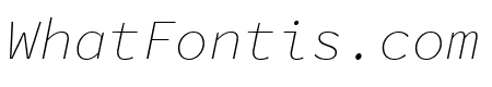 Source Code Pro ExtraLight Italic
