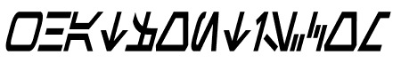 Aurebesh Condensed Bold