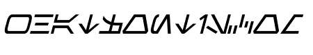 Aurebesh Italic